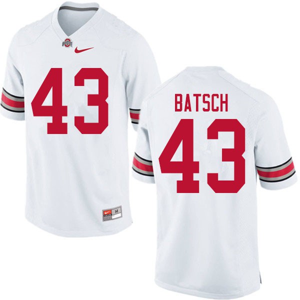 Ohio State Buckeyes #43 Ryan Batsch Men College Jersey White